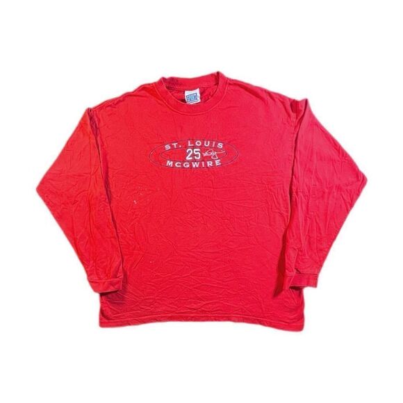 Vintage Y2K Sport Attack Mark Mcgwire Longsleeve - Picture 1 of 8